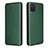 Leather Case Stands Flip Cover Holder L04Z for Samsung Galaxy F12 Green