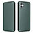 Leather Case Stands Flip Cover Holder L04Z for Samsung Galaxy M04 Green
