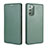 Leather Case Stands Flip Cover Holder L04Z for Samsung Galaxy Note 20 5G Green