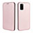 Leather Case Stands Flip Cover Holder L04Z for Samsung Galaxy S20 FE (2022) 5G Rose Gold