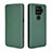 Leather Case Stands Flip Cover Holder L04Z for Sharp Aquos Sense4 Plus Green