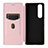 Leather Case Stands Flip Cover Holder L04Z for Sony Xperia 1 III