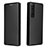 Leather Case Stands Flip Cover Holder L04Z for Sony Xperia 1 III Black