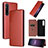 Leather Case Stands Flip Cover Holder L04Z for Sony Xperia 1 V