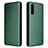 Leather Case Stands Flip Cover Holder L04Z for Sony Xperia 10 III SOG04 Green