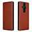 Leather Case Stands Flip Cover Holder L04Z for Sony Xperia PRO-I Brown