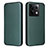 Leather Case Stands Flip Cover Holder L04Z for Xiaomi Redmi Note 13 Pro 5G Green