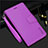 Leather Case Stands Flip Cover Holder L05 for Samsung Galaxy S21 FE 5G Purple