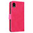 Leather Case Stands Flip Cover Holder L05Z for Samsung Galaxy A22 5G SC-56B Hot Pink