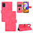 Leather Case Stands Flip Cover Holder L05Z for Samsung Galaxy A31 Hot Pink