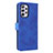 Leather Case Stands Flip Cover Holder L05Z for Samsung Galaxy A73 5G Blue