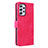 Leather Case Stands Flip Cover Holder L05Z for Samsung Galaxy A73 5G Hot Pink