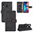 Leather Case Stands Flip Cover Holder L05Z for Samsung Galaxy M10S Black