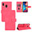 Leather Case Stands Flip Cover Holder L05Z for Samsung Galaxy M10S Hot Pink