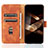 Leather Case Stands Flip Cover Holder L05Z for Samsung Galaxy S24 Plus 5G