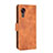 Leather Case Stands Flip Cover Holder L05Z for Samsung Galaxy XCover 5 SM-G525F Brown