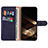 Leather Case Stands Flip Cover Holder L06 for Samsung Galaxy S24 Plus 5G