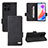 Leather Case Stands Flip Cover Holder L06Z for Huawei Honor X6a