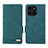 Leather Case Stands Flip Cover Holder L06Z for Huawei Honor X6a Green