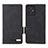 Leather Case Stands Flip Cover Holder L06Z for Motorola Moto G54 5G Black