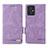 Leather Case Stands Flip Cover Holder L06Z for Motorola Moto G54 5G Purple