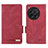 Leather Case Stands Flip Cover Holder L06Z for OnePlus 12R 5G Red