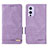 Leather Case Stands Flip Cover Holder L06Z for OnePlus 9 5G Purple