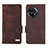 Leather Case Stands Flip Cover Holder L06Z for OnePlus Ace 2 Pro 5G Brown