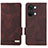 Leather Case Stands Flip Cover Holder L06Z for OnePlus Ace 2V 5G Brown