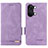 Leather Case Stands Flip Cover Holder L06Z for OnePlus Ace 2V 5G Purple