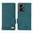 Leather Case Stands Flip Cover Holder L06Z for OnePlus Nord 2T 5G Green