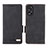 Leather Case Stands Flip Cover Holder L06Z for Oppo A18 Black