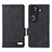 Leather Case Stands Flip Cover Holder L06Z for Oppo Reno11 Pro 5G Black