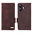 Leather Case Stands Flip Cover Holder L06Z for Realme 10 Pro+ Plus 5G Brown