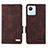 Leather Case Stands Flip Cover Holder L06Z for Realme C30 Brown