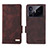 Leather Case Stands Flip Cover Holder L06Z for Realme GT Neo5 SE 5G Brown