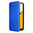 Leather Case Stands Flip Cover Holder L06Z for Samsung Galaxy A03 Core Blue