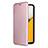 Leather Case Stands Flip Cover Holder L06Z for Samsung Galaxy A03 Core Rose Gold