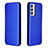 Leather Case Stands Flip Cover Holder L06Z for Samsung Galaxy A05s Blue