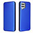 Leather Case Stands Flip Cover Holder L06Z for Samsung Galaxy A22 4G Blue