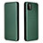 Leather Case Stands Flip Cover Holder L06Z for Samsung Galaxy A22 5G Green