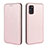 Leather Case Stands Flip Cover Holder L06Z for Samsung Galaxy A31 Rose Gold