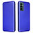 Leather Case Stands Flip Cover Holder L06Z for Samsung Galaxy F23 5G Blue