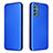 Leather Case Stands Flip Cover Holder L06Z for Samsung Galaxy M52 5G Blue