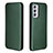 Leather Case Stands Flip Cover Holder L06Z for Samsung Galaxy M54 5G Green