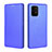 Leather Case Stands Flip Cover Holder L06Z for Samsung Galaxy M80S Blue