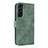 Leather Case Stands Flip Cover Holder L06Z for Samsung Galaxy S21 FE 5G Green