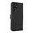 Leather Case Stands Flip Cover Holder L06Z for Samsung Galaxy S23 Ultra 5G Black