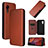 Leather Case Stands Flip Cover Holder L06Z for Samsung Galaxy XCover 5 SM-G525F