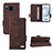 Leather Case Stands Flip Cover Holder L06Z for Sharp Aquos Sense8